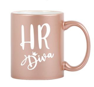 HR Diva Metallic Pink Coffee Mug